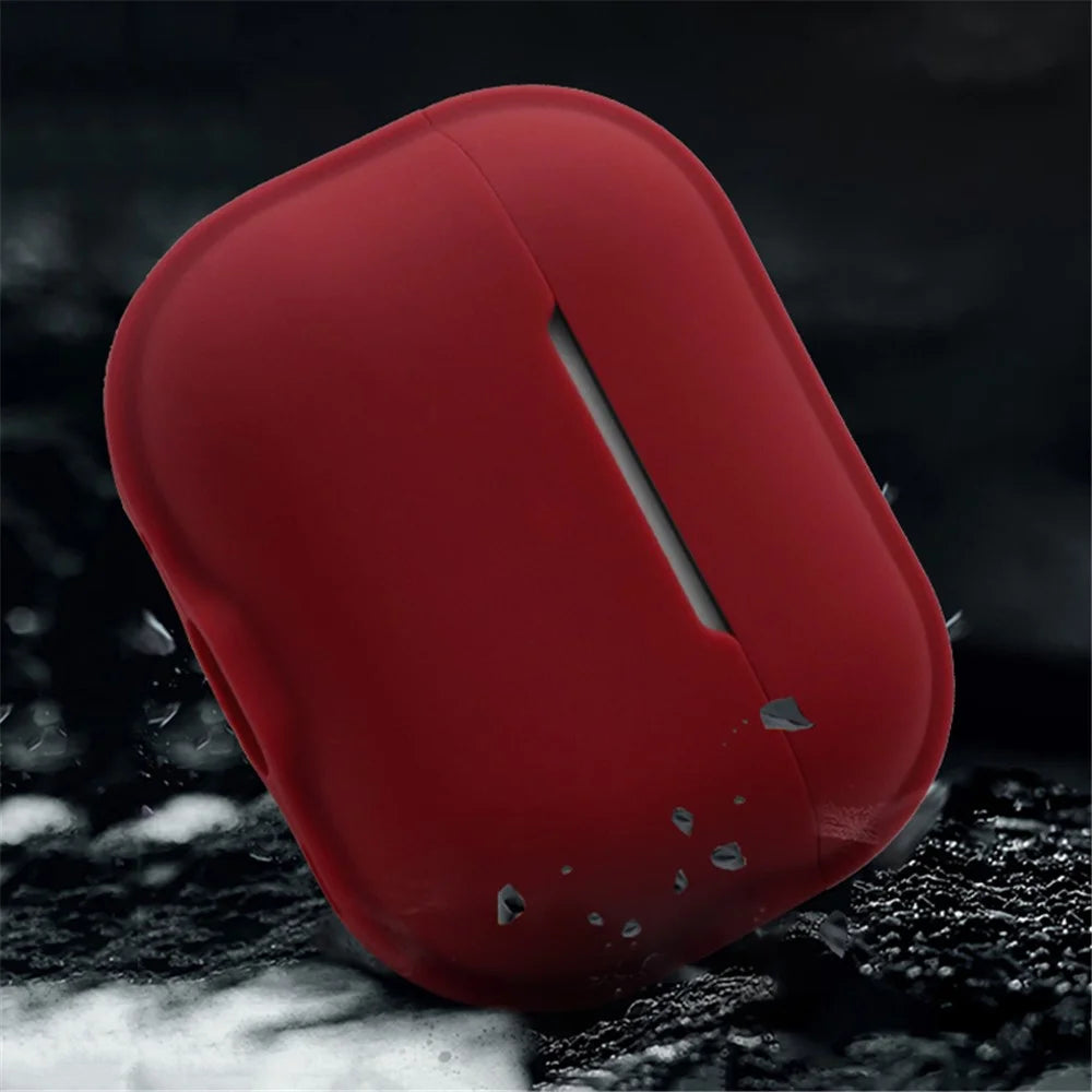 For AirPods Pro 2 Charging Case Cover Anti-Fall Silicone Case Bluetooth-compatible Headset Protector - White - 5