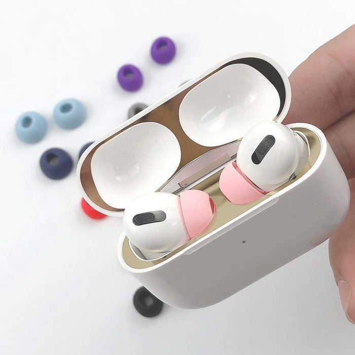 1 Pair Silicone Earphone Cap for AirPods Pro (Gen 2) (USB-C) / Pro 2 Soft Comfortable Ear Tips Replacement - Black - 2