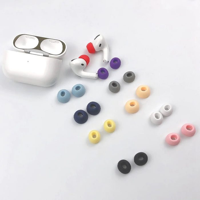 1 Pair Silicone Earphone Cap for AirPods Pro (Gen 2) (USB-C) / Pro 2 Soft Comfortable Ear Tips Replacement - Black - 3