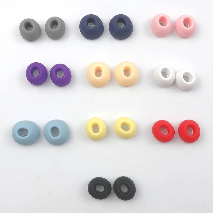 1 Pair Silicone Earphone Cap for AirPods Pro (Gen 2) (USB-C) / Pro 2 Soft Comfortable Ear Tips Replacement - Black - 5