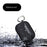 For AirPods Pro 2 Litchi Texture Soft TPU Bluetooth-compatible Earphone Case Ultra-thin Protective Cover with Ring Buckle - Black - 2