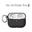 For AirPods Pro 2 Litchi Texture Soft TPU Bluetooth-compatible Earphone Case Ultra-thin Protective Cover with Ring Buckle - Black - 7