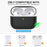 AHASTYLE WE12 Silicone Case for Apple AirPods Pro 2, Two-Piece Design Earbud Earphone Drop-proof Cover with Hand Strap - Black - 2