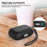 AHASTYLE WE12 Silicone Case for Apple AirPods Pro 2, Two-Piece Design Earbud Earphone Drop-proof Cover with Hand Strap - Black - 3