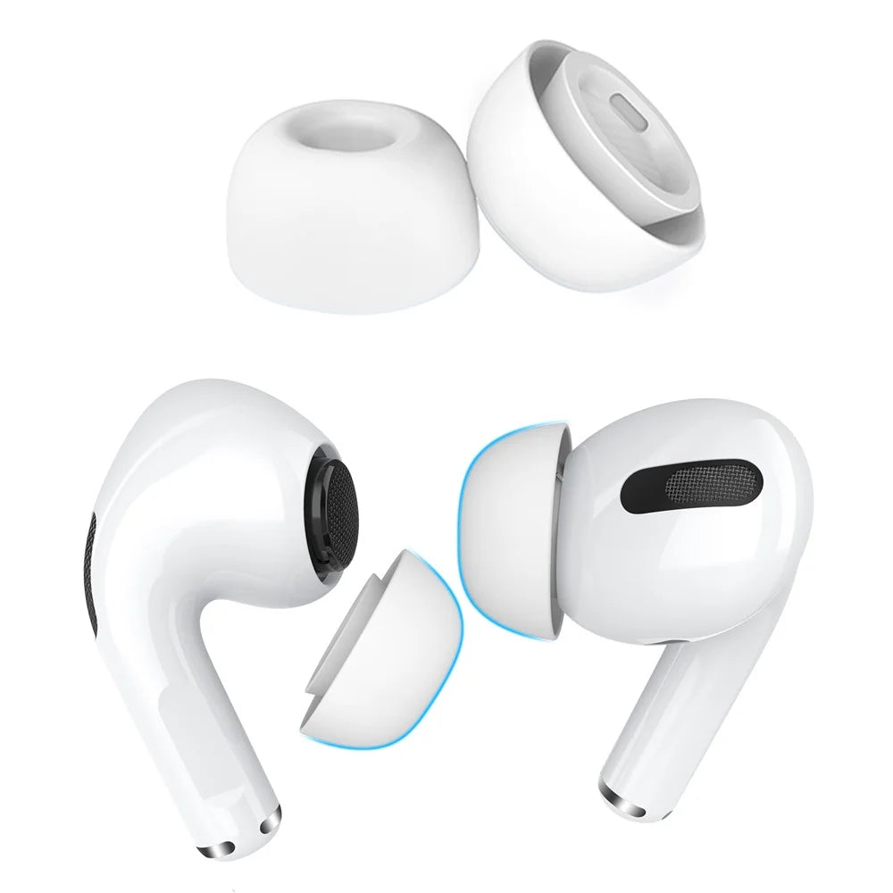 AHASTYLE WG86 1 Pairs Earbuds Covers for Apple AirPods Pro 2 / AirPods Pro Soft Silicone Caps In-Ear Earphone Eartips - S - 1