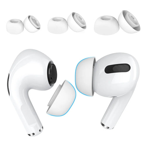 AHASTYLE WG86 3 Pairs for Apple AirPods Pro 2 / AirPods Pro Silicone Caps Earbuds Ear Tips In-Ear Earphone Covers Replacement, Size: S+M+L - 1