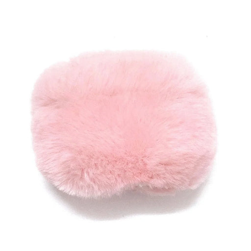 For Apple AirPods Pro 2 Fake Fur Winter Earphone Case Bluetooth-compatible Earbud Fluffy Soft Protective Cover - Pink - 1