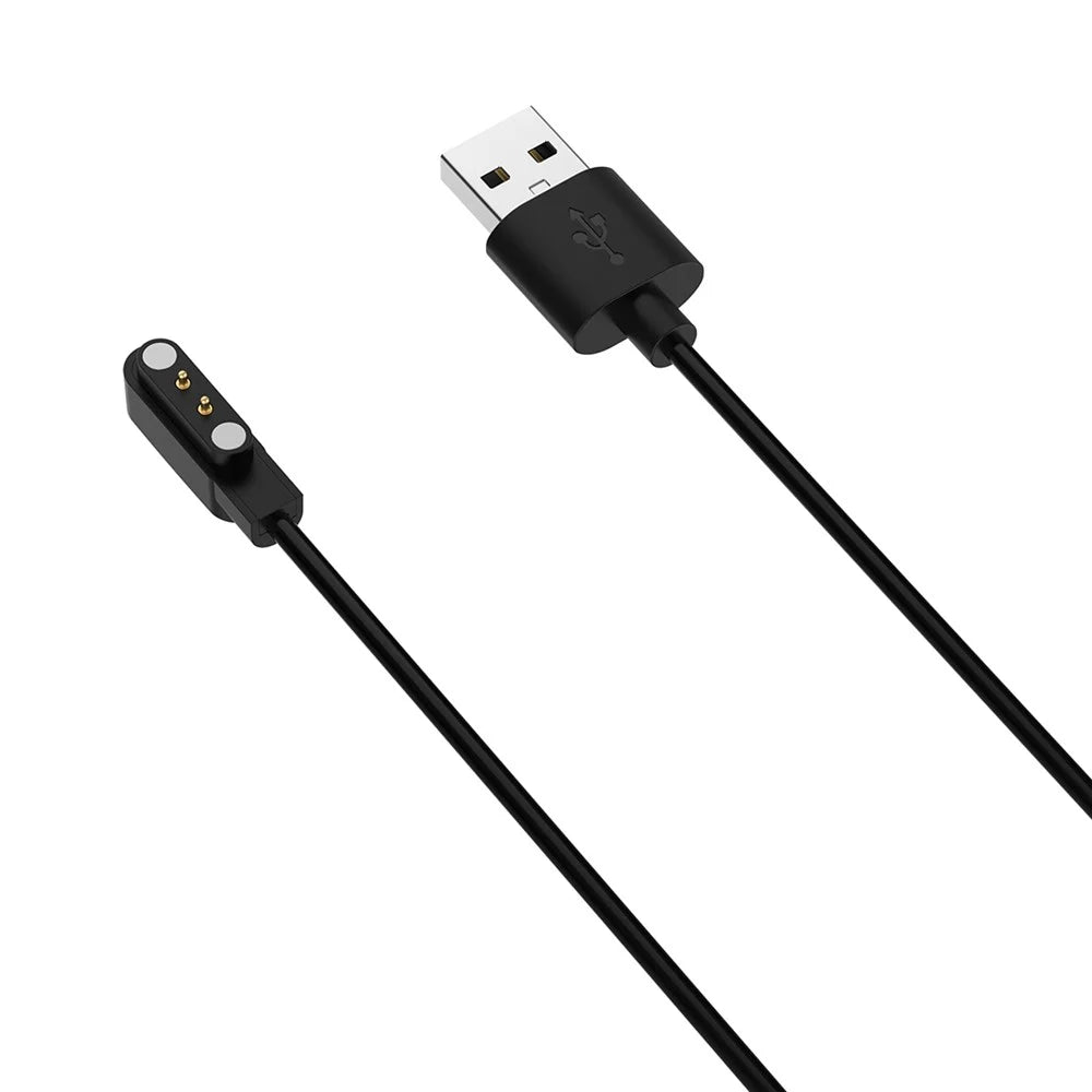 For Realme TechLife Watch 1.2m Magnetic Absorption Charging Cable Smart Watch USB Charger - Black - 4