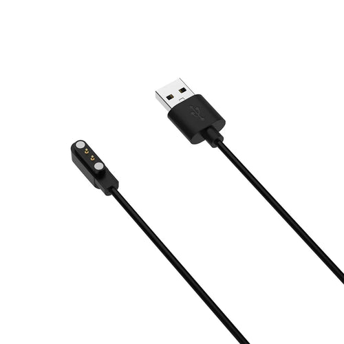 For Oppo Watch Free / Realme TechLife / DIZO Watch 2 Smart Watch Charger Cord 1.2m USB Cable Magnetic Probe Charging Dock - Black - 1