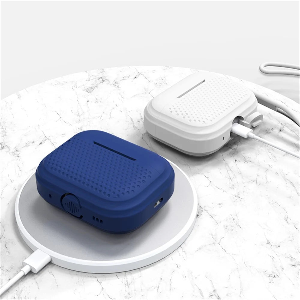 For AirPods Pro 2 Silicone Earphone Case Anti-Fall Anti-Dust Earbud Protection Skin Cover with Strap - Red - 5