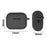For AirPods Pro 2 Earphone Case Shock Resistant Soft Silicone Cover with Anti-Lost Carabiner - Black - 5