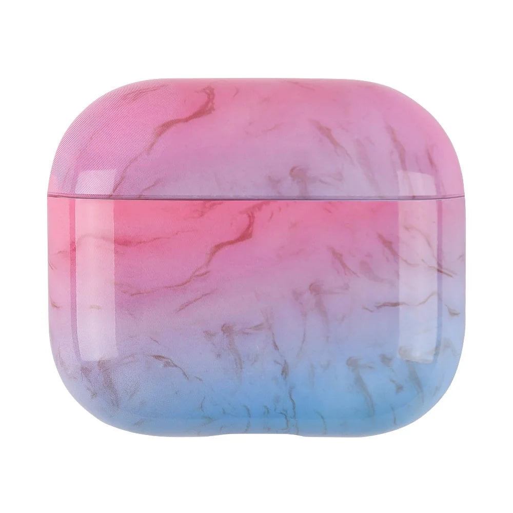For Apple AirPods Pro (Gen 2) (USB-C) / Pro 2 Anti-drop Hard PC Earbud Case Marble Pattern Bluetooth-compatible Earphone Protective Cover - S04 - 1