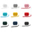 2.0mm Solid Color Silicone Case for Apple AirPods Pro 2, Bluetooth-compatible Earphone Anti-drop Cover with Hanging Strap - Black - 4