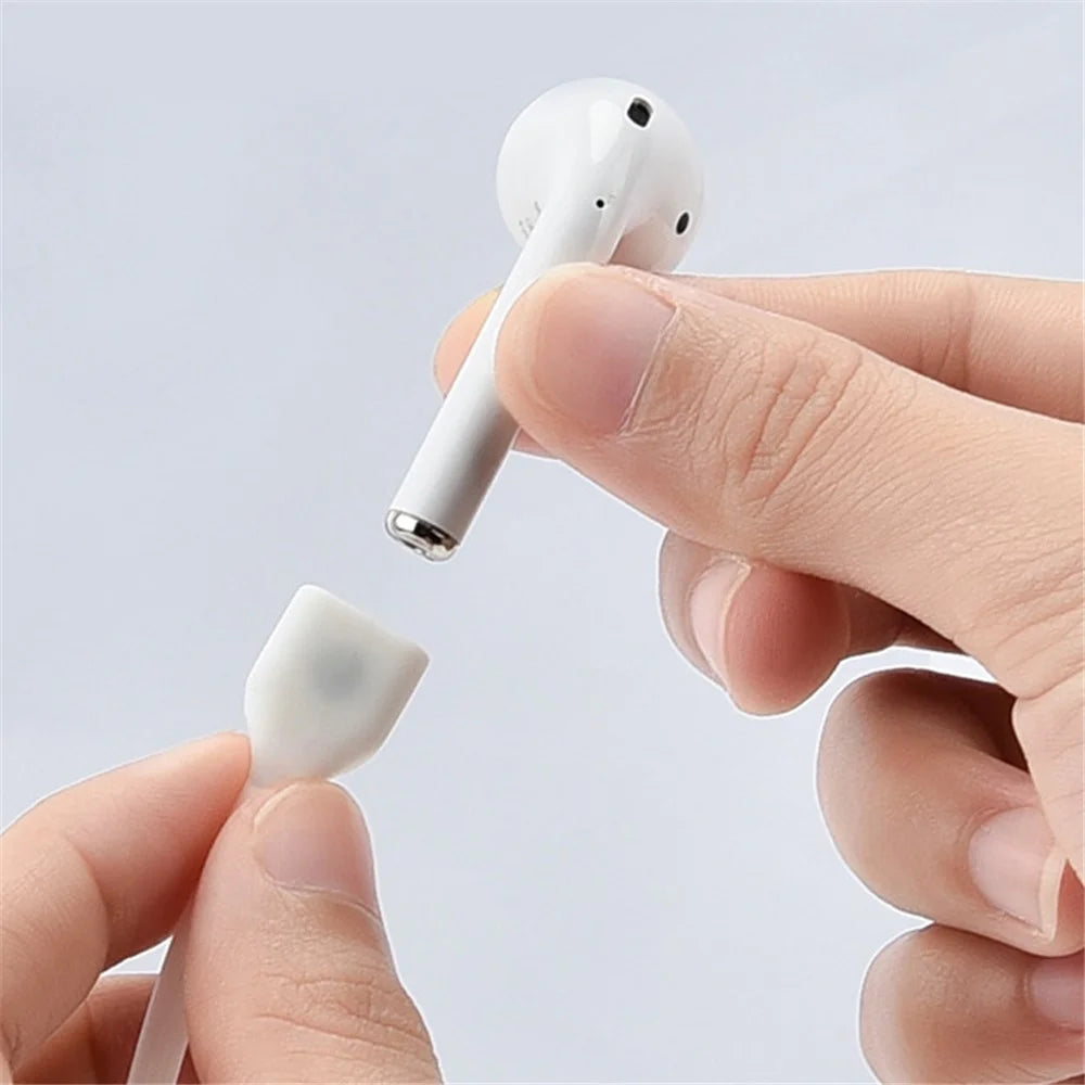 Silicone Case for Apple AirPods Pro 2, Earbuds Charging Case Anti-drop Cover with Storage Box and Earphone Magnetic Anti-lost Rope Strap - Brown - 3