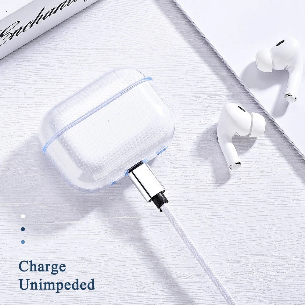 For AirPods Pro (Gen 2) (USB-C) / Pro 2 Transparent Soft TPU Protective Case TWS Bluetooth-compatible Earphone Anti-drop Cover - 4