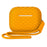 For AirPods Pro 2 Wavy Texture Earphone Case Soft Silicone Anti-Scratch Protective Cover Skin Shell with Strap - Orange - 1