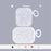 For Apple AirPods with Charging Case (2016) / (2019) / AirPods with Wireless Charging Case (2019) TPU Protective Cover Shell Pattern Earphone Anti-drop Case - White - 2