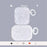 For Apple AirPods 3 Shell Pattern TPU Protective Cover Bluetooth-compatible Earphone Anti-dust Anti-drop Case - White - 2