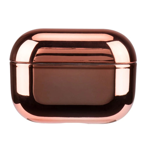 For AirPods Pro (Gen 2) (USB-C) / Pro 2 Bluetooth-compatible Earphone Protective Case Electroplated PC Anti-drop Cover - Rose Gold - 1