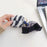 Bluetooth-compatible Earbuds Case for Apple AirPods Pro, Leopard Pattern Soft Fake Fur Coated TPU Protective Cover with Bowknot Pompom - Black  /  White - 3