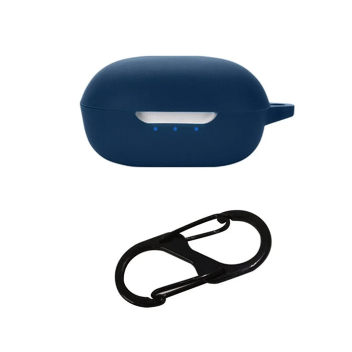 Protective Carrying Case for JBL Compact Earphone Dustproof Protector Charging Box Sleeve Anti-scratch Cover with Buckle - Dark Blue - 1