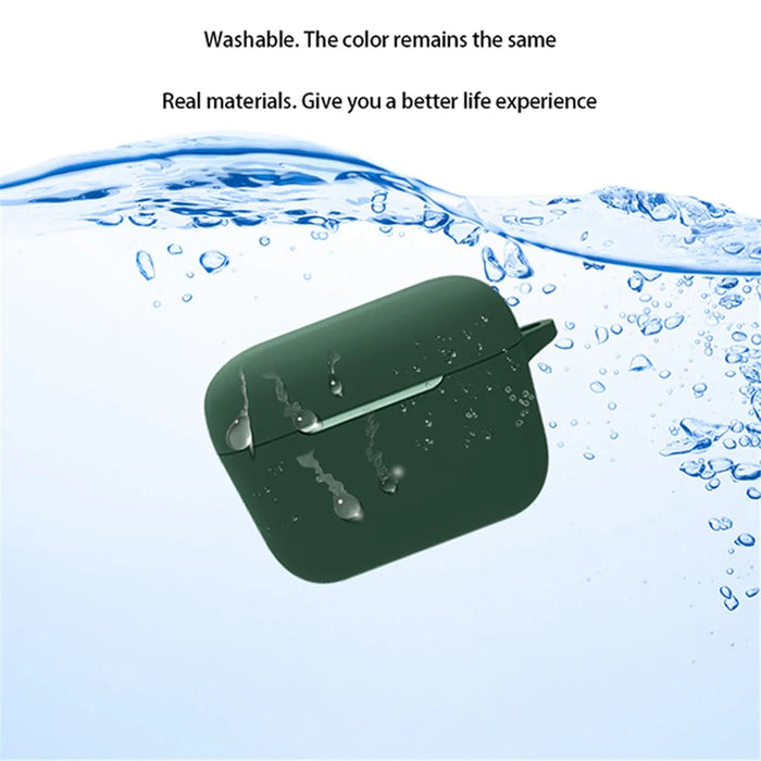Anti-scratch Carrying Case for Sennheiser CX 500BT Earphone Charging Box Protective Cover with Buckle - Dark Green - 4