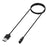 For Realme Watch 3 USB Smart Watch Charger 1m Magnetic Absorption Charging Cable - Black - 5