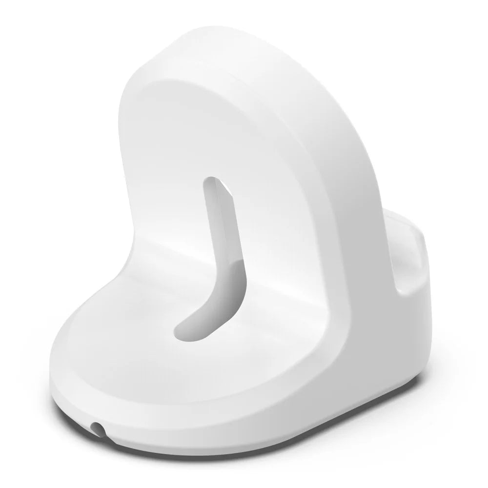 For Google Pixel Watch Silicone Charger Holder Stand Cable Slot Charging Support Charger Bracket Dock (No Charger) - White - 1