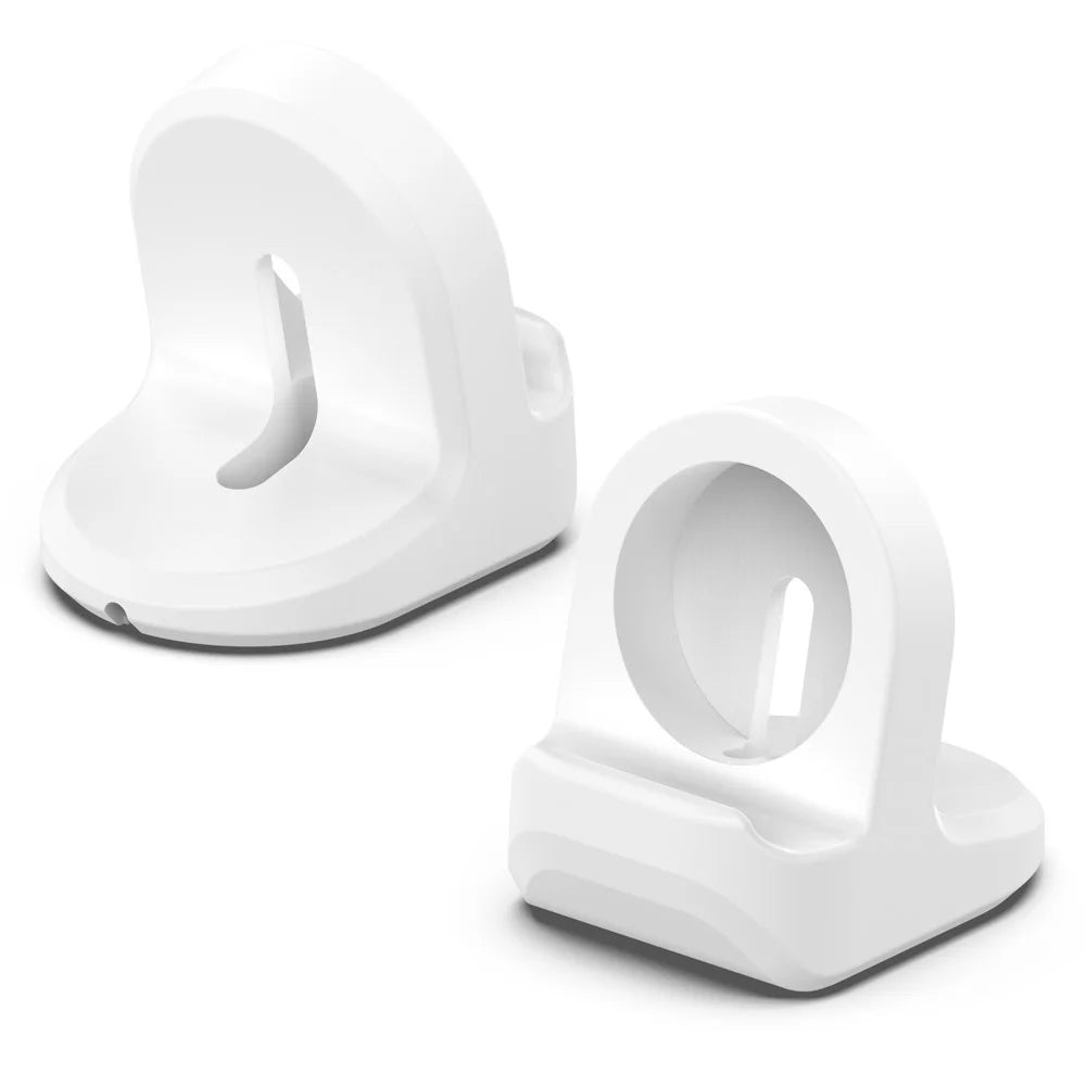 For Google Pixel Watch Silicone Charger Holder Stand Cable Slot Charging Support Charger Bracket Dock (No Charger) - White - 2