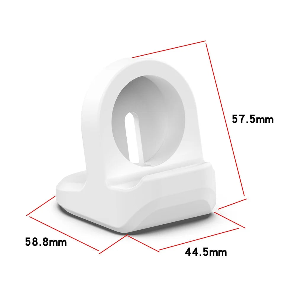 For Google Pixel Watch Silicone Charger Holder Stand Cable Slot Charging Support Charger Bracket Dock (No Charger) - White - 6