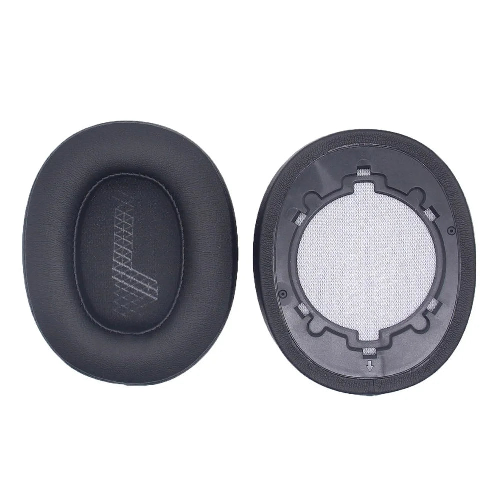 1 Pair Headphone Earpads Replacement for JBL Live 500BT, Soft Protein Leather Wireless Earphone Caps Cushions - Black - 3