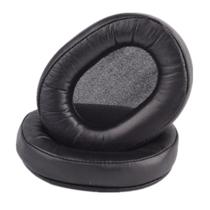 For Audio Technica ATH-MSR7 / M50X / M20 / M40 / M40X One Pair Soft Lambskin Leather Headphone Ear Cushions Replacement Earpads - Black - 3