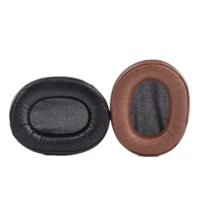 For Audio Technica ATH-MSR7 / M50X / M20 / M40 / M40X One Pair Soft Lambskin Leather Headphone Ear Cushions Replacement Earpads - Black - 4