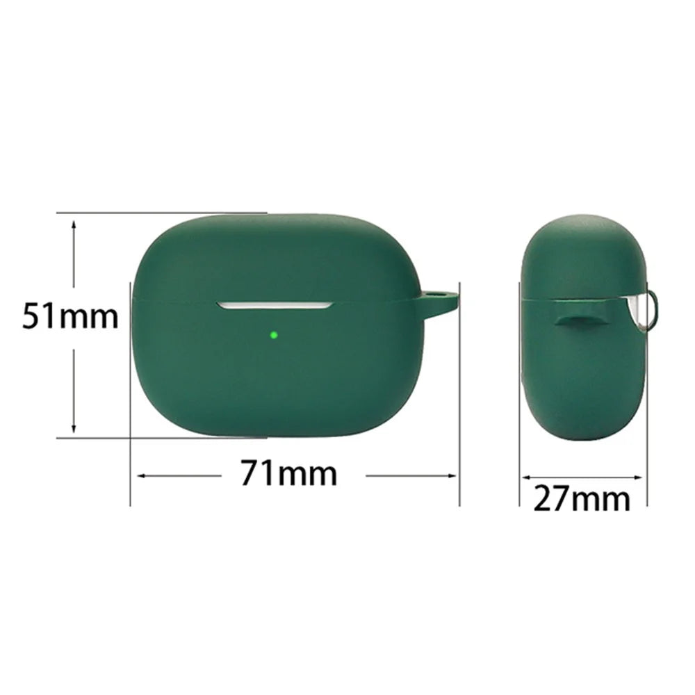 Silicone Protective Case for vivo TWS 3 / 3 Pro Wireless Bluetooth-compatible Headset Cover with Anti-Loss Hanging Buckle - Sky Blue - 4