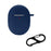For Google Pixel Buds A-Series / Buds 2 Bluetooth-compatible Earphone Silicone Case Anti-scratch Earbud Protective Cover with Hanging Buckle - Dark Blue - 1