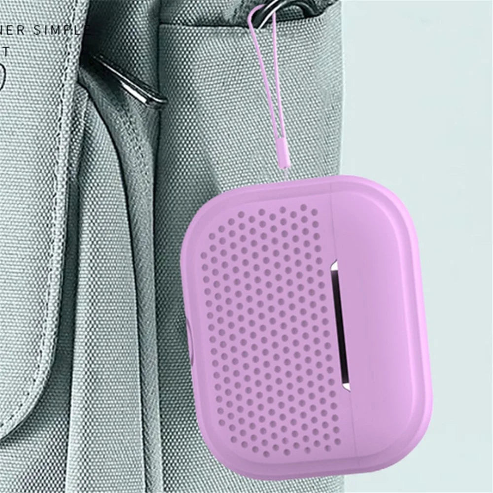 For Apple AirPods Pro 2 Radio Style Bluetooth-compatible Earphone Protective Case Anti-scratch Earbud Cover with Lanyard - White - 2