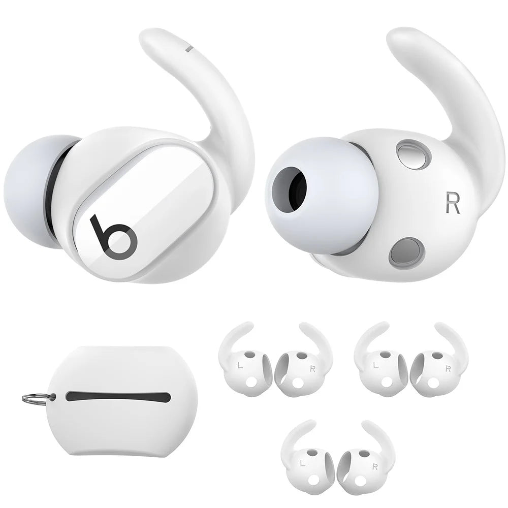 AHASTYLE PT172 3 Pairs Ear Hook Cover Anti-Lost Bluetooth-compatible Earphone Accessories Compatible with Beats Studio Buds - White - 1