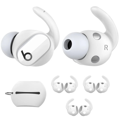 AHASTYLE PT172 3 Pairs Ear Hook Cover Anti-Lost Bluetooth-compatible Earphone Accessories Compatible with Beats Studio Buds - White - 1