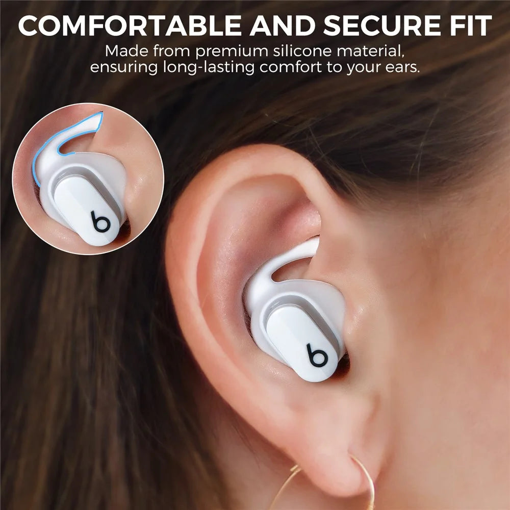 AHASTYLE PT172 3 Pairs Ear Hook Cover Anti-Lost Bluetooth-compatible Earphone Accessories Compatible with Beats Studio Buds - White - 5
