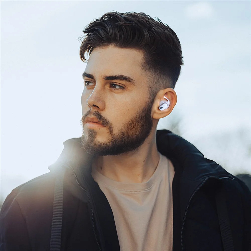 AHASTYLE PT172 3 Pairs Ear Hook Cover Anti-Lost Bluetooth-compatible Earphone Accessories Compatible with Beats Studio Buds - White - 6