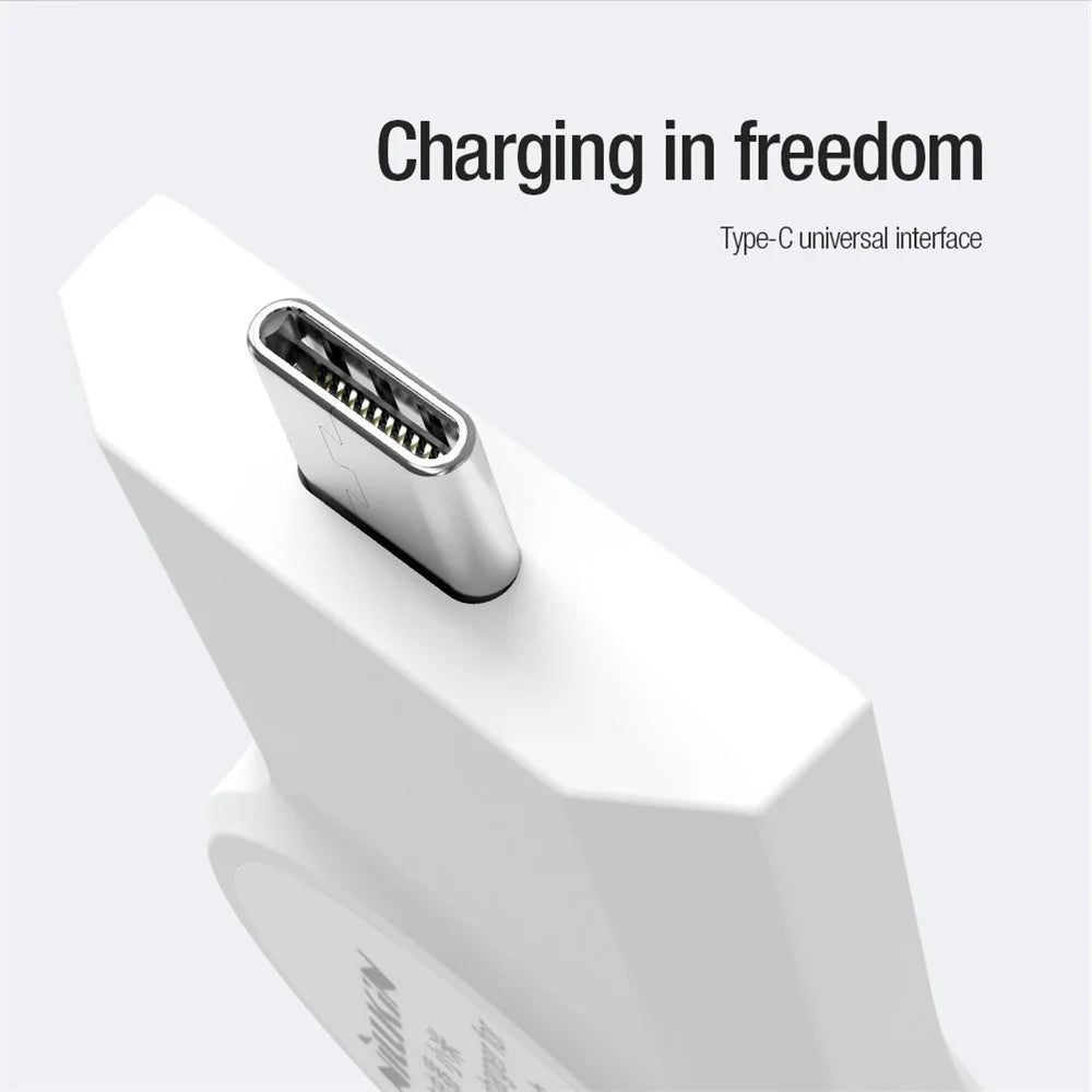 NILLKIN For Xiaomi Watch S1 Pro Type-C Plug Wireless Charger Magnetic Adsorption Smart Watch Charging Dock - 3