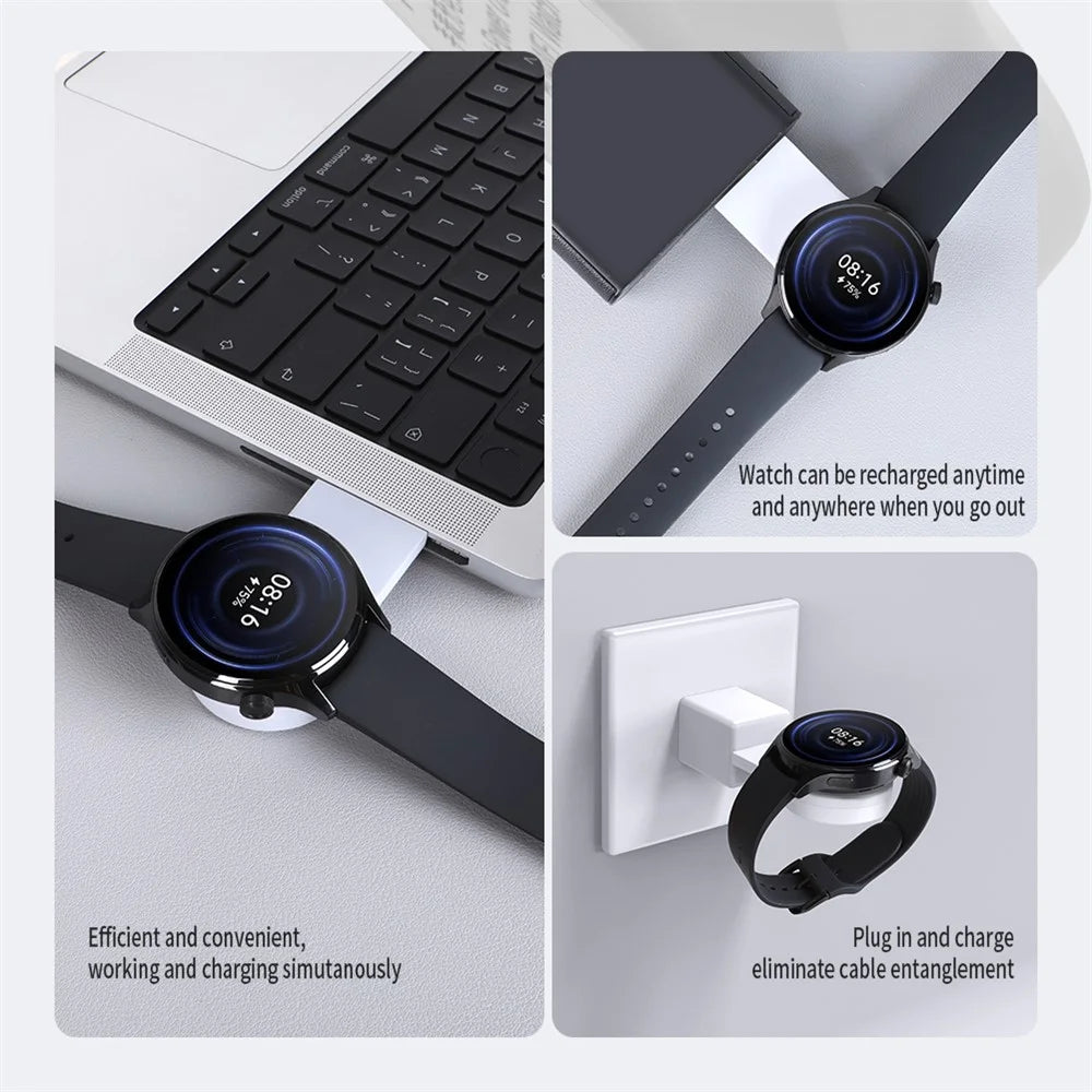 NILLKIN For Xiaomi Watch S1 Pro Type-C Plug Wireless Charger Magnetic Adsorption Smart Watch Charging Dock - 4