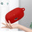 For JBL WAVE BEAM Bluetooth-compatible Earphone Silicone Protective Case Anti-scratch Anti-drop Cover with Anti-lost Buckle - Red - 4