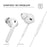 AHASTYLE PT66 3 Pairs Earbuds Cap for Apple AirPods with Charging Case (2016) / (2019) Silicone Eartips Cover, Size: L - White - 5