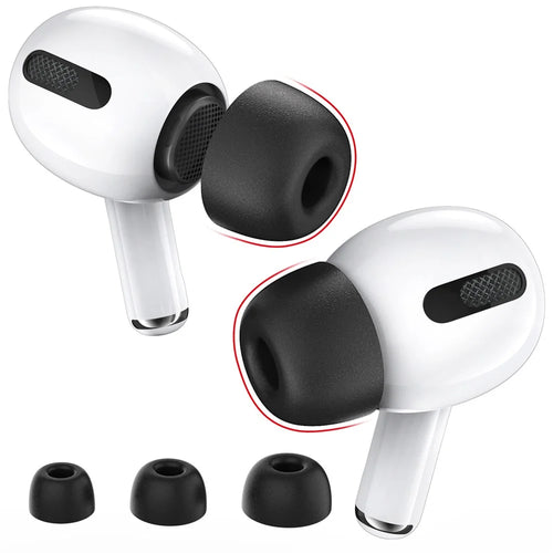 AHASTYLE WG28 3 Pairs S / M / L Size Earbuds Covers for Apple AirPods Pro / AirPods Pro 2 Replacement Memory Foam In-ear Earphone Eartips - 1