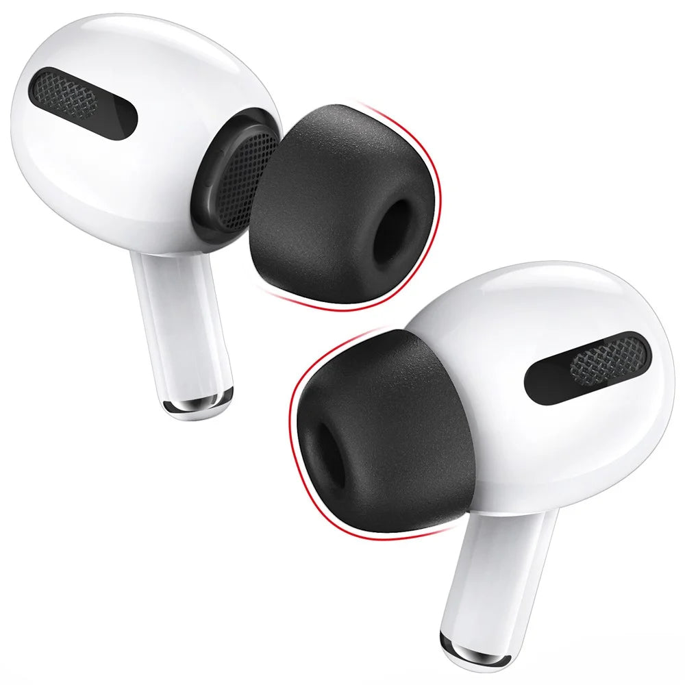AHASTYLE WG28 3 Pairs M Size Earphone Tips for Apple AirPods Pro / AirPods Pro 2 Replacement Memory Foam Bluetooth-compatible Earphone Earbuds Cover - 6