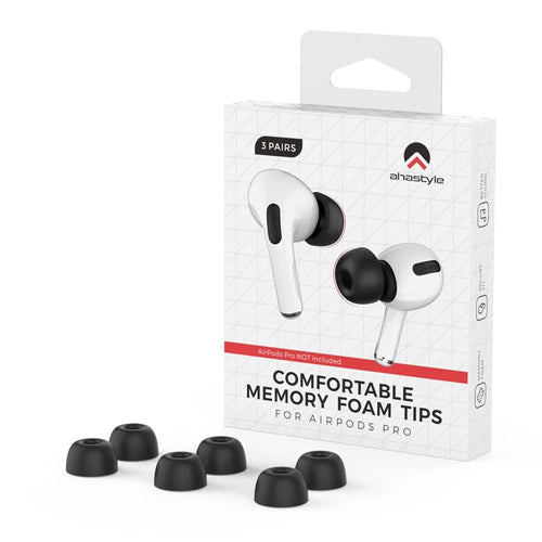 AHASTYLE WG28 3 Pairs L Size In-ear Earphone Tips for Apple AirPods Pro / AirPods Pro 2 Replacement Memory Foam Earbuds Cover - 1