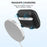 AHASTYLE WE15 Silicone Cover for AirPods Pro 2 Case Magnetic Wireless Charging Headset Protective Case with Strap - Black - 4