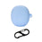 For Xiaomi Buds 4 Wireless Bluetooth-compatible Earphones Charging Box Solid Color Silicone Cover with Anti-lost Buckle - Sky Blue - 1