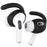 AHASTYLE PT189 3 Pairs Ear Hooks for AirPods Pro 2 Anti-Skid Earhook Silicone Ear Tips with Storage Case (Size: L) - Black - 2